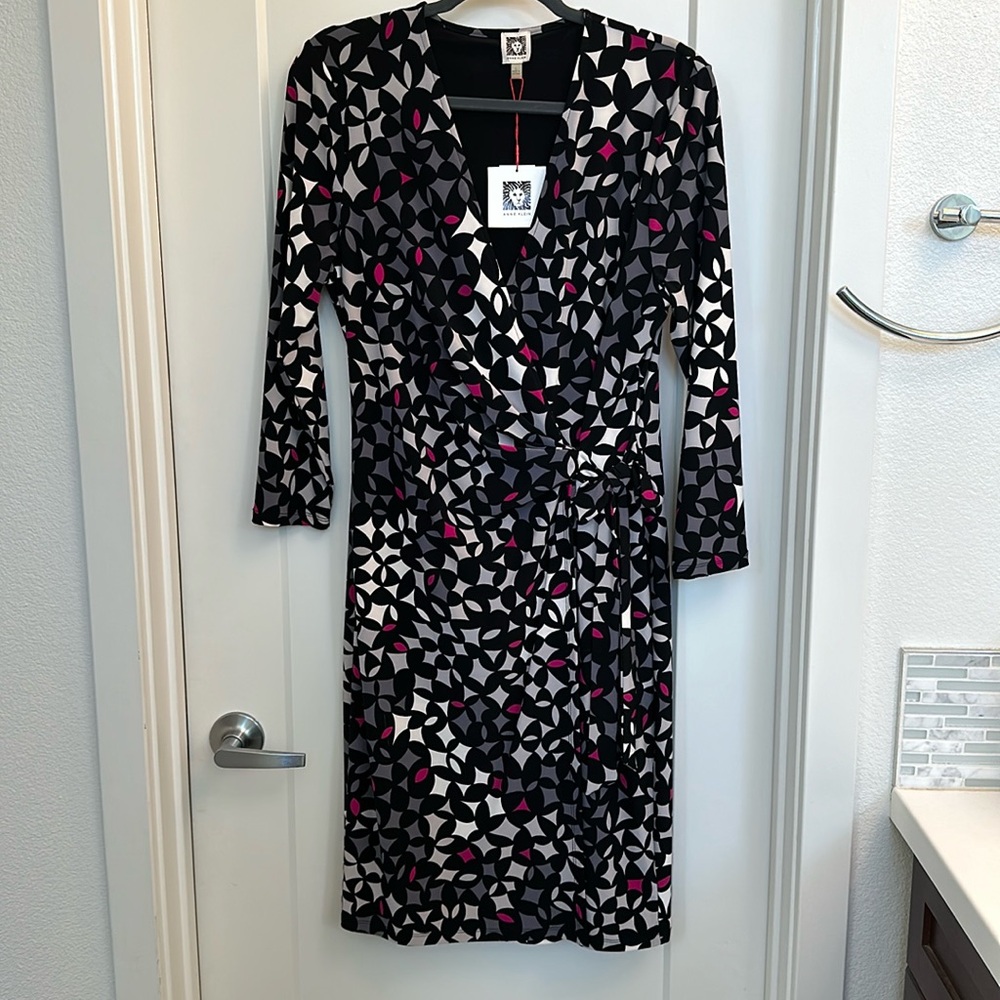 Anne Kline Faux Wrap dress